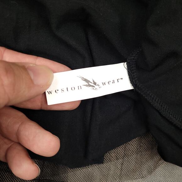 Vintage Weston Wear Anthropologie Lace Dress w/ Tulle Skirt Sz Large Whimsigoth - Picture 9 of 16